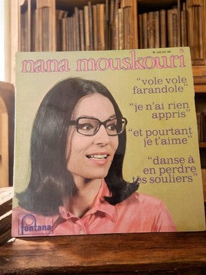 Disque vinyle 45 tours Nana Mouskouri Fontana rétro années 60 chanson française