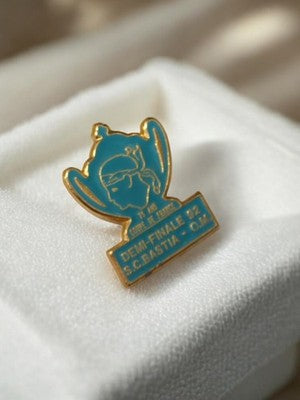 Pin's Coupe de France 1982 Bastia OM vintage football ancien rétro rare