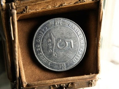 Jeton casino métal 5 euros Casino de Cassis vintage ancien jeton de jeu
