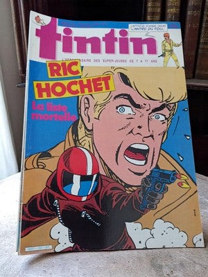 Magazine Tintin vintage Ric Hochet couverture collector ancien numéro