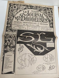 Journal ancien broderie Le Journal des Brodeuses 1953 motif alphabet vintage
