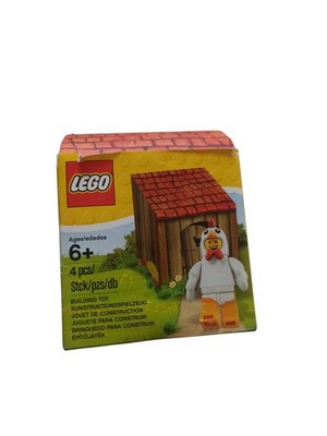 Figurine LEGO costume poulet neuve édition limitée vintage set 4 pcs