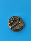 Montre gousset ancienne mécanique pour pièces, mouvement doré vintage