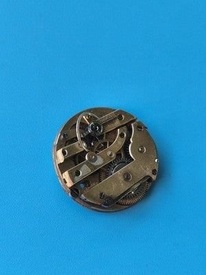Montre gousset ancienne mécanique pour pièces, mouvement doré vintage