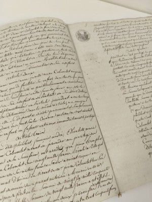 Lettre administrative manuscrite 1814, timbre fiscal 75 c., XIXe