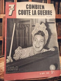 Magazine 7 Jours 1943 ancien presse rétro Lysiane Rey couverture vintage