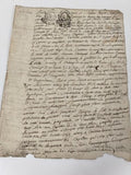 Lettre administrative manuscrite 1788, notaire royal, papier vergé XVIIIe