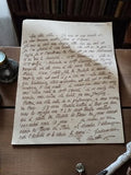 Lettre manuscrite ancienne 1918 – Correspondance intime Guerre, encre noire