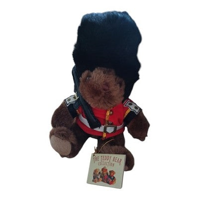 Peluche Teddy Bear Collection vintage garde anglaise brun rouge neuf
