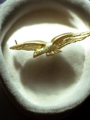 Insigne ancien Armée de l’air France aigle doré vintage aviation militaire