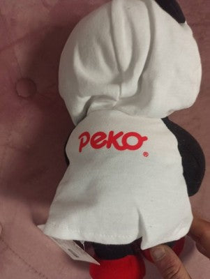 Peluche Peko-Chan vintage panda robe noire blanche chaussures rouges