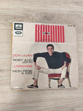 Vintage 45 tours ancien vinyle Gilbert Bécaud disque rétro collection état usé