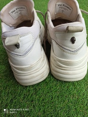 Sneakers The Kooples Paris beige blanc femme urbain chic taille 38