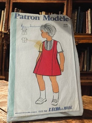 Patron couture enfant vintage L'Echo de la Mode robe fille rétro ancien
