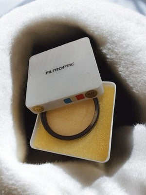 Filtre photo ancien Filtroptic 1A 58mm vintage pour objectif appareil photo