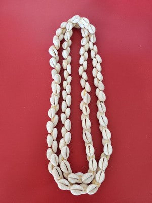 Collier vintage ancien gros coquillages naturel rétro bijou ethnique collection