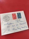 Ancienne enveloppe timbrée Conseil de l’Europe Strasbourg philatélie vintage