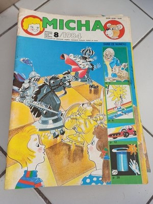 Revue jeunesse Micha 8/1984 vintage magazine illustré années 80 rétro