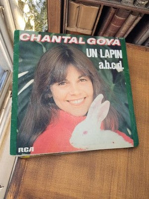 Vinyle 45T Chantal Goya Un Lapin RCA vintage rétro années 70 pop enfant