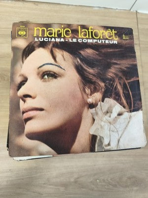 45T vintage Marie Laforêt Luciana Le Computeu CBS 4948 pochette annotée