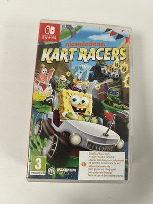 Boîte vide Nintendo Switch pour Nickelodeon Kart Racers, étui original officiel