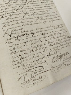 Lettre administrative manuscrite 1814, papier timbré, XIXe siècle