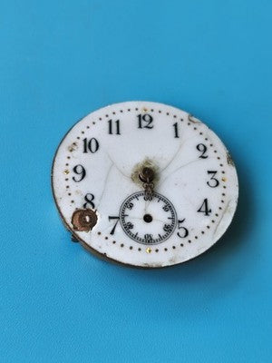 Montre gousset ancienne cadran blanc pour pièces, vintage, collection horlogerie