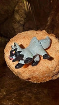 Figurine Pokémon Poochyena PVC 2005 2006 jouet gris noir Game Freak