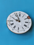 Ancienne montre gousset vintage pour pièces, cadran émail à restaurer