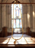 Collier vintage Yves Rocher plaqué or pendentif lapin doré
