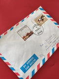 Ancienne enveloppe airmail timbres oblitérés Croatie philatélie collection