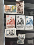 Lot de timbres vintage France anciens, collection philatélie rétro, idéal amateu