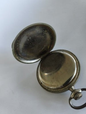 Montre de gousset ancienne Ch. Wattiez Reims, cadran émaillé à réviser