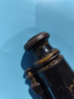 Vintage Monoculaire Marine Marchande Paris ancien noir, collection navigation
