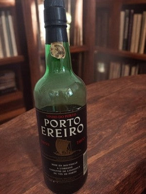 Bouteille vin de Porto Ereiro Tawny vintage ancien – étiquette d’origine