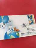 Enveloppe ancienne Expo 89 timbres oblitérés animaux polaires philatélie