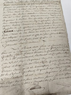 Lettre manuscrite administrative 1813, timbres fiscaux, papier vergé XIXe