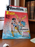 Magazine Tintin vintage n°30 années 80 Ivor Canal+ poster Aria rétro