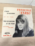 Vinyle 45 tours vintage Françoise Hardy Disques Vogue EPL 7967 pochette photo
