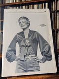 Patron couture vintage 1971 N°7500 Femmes d’Aujourd’hui blouse pantalon rétro