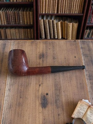 Pipe ancienne en bruyère, bec ébonite, vintage tabac fumeur rétro