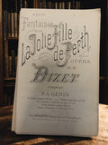 Livret partitions musicales ancien Fantaisie La Jolie Fille de Perth Bizet