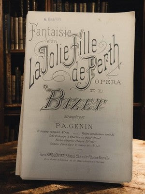 Livret partitions musicales ancien Fantaisie La Jolie Fille de Perth Bizet