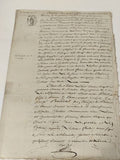Lettre manuscrite administrative 1813, papier timbré XIXe, cachet fiscal 75 c