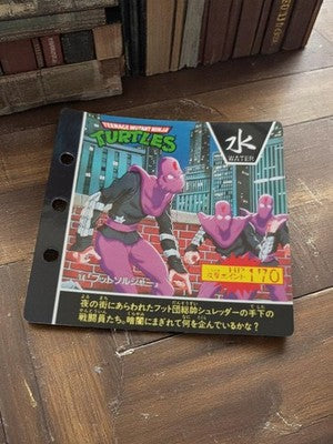 Carte Carddass TMNT vintage Foot Soldier Tortues Ninja 2K Water Japon