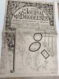Journal ancien broderie 1951 Le Journal des Brodeuses Lyon motif vintage