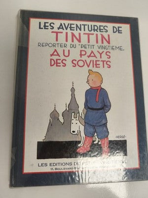 BD Tintin Au pays des Soviets album 1988 Hergé double couverture