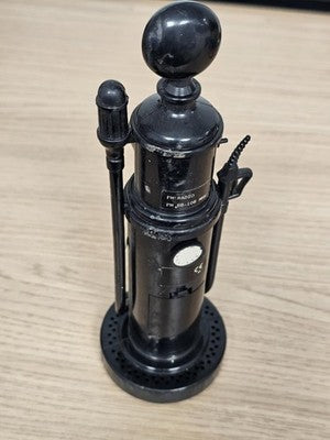 Radio vintage FM forme pompe à essence rétro noire déco originale années 80