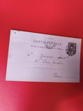 Ancienne carte postale timbrée oblitérée Paris collection philatélie vintage