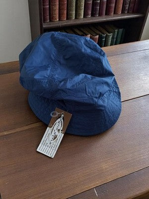 Bob Arctic Style bleu vintage neuf étiquette chapeau imperméable rétro